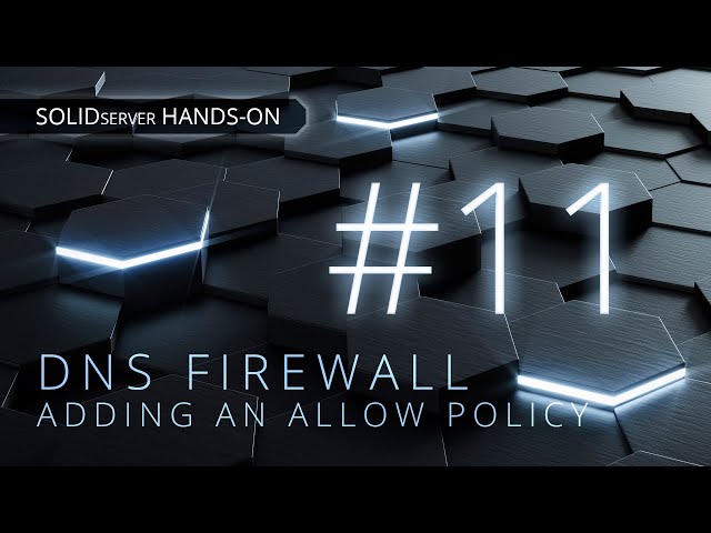 SDS Hands-on #11 - DNS Firewall: adding an allow policy