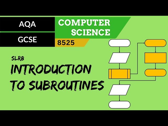 48. AQA GCSE (8525) SLR8 - 3.2 Introduction to subroutines