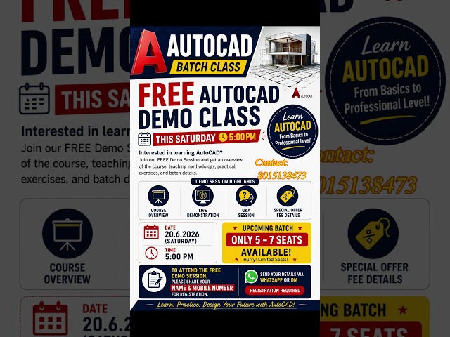 Free Online AutoCAD Demo Class