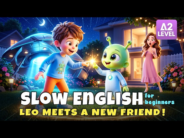 Leo Watched an Alien Show All Day... Then He Dreamed About It! | Slow English Listening (A2)