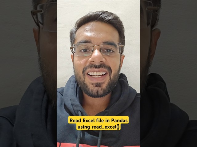 How to Use the read_excel() Function in Pandas - Python Tutorial #python #pandas