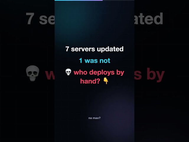 One server missed the deploy. It lost $440M in 45 min. 💀 #devops