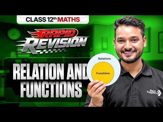Relations and Functions | Class 12 Maths | Chapter-1 RAPID REVSION | CBSE 2026-27 | Kuldeep Sir
