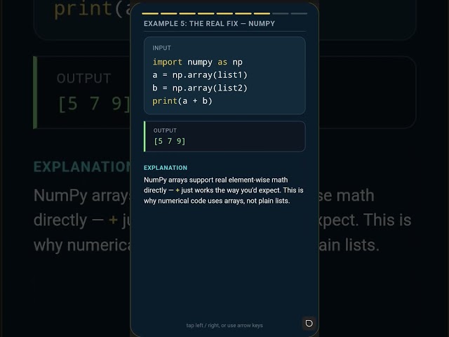 How to Actually Add Two Lists in Python #python #pythonprogramming #pythonprogramming #codingnewbie