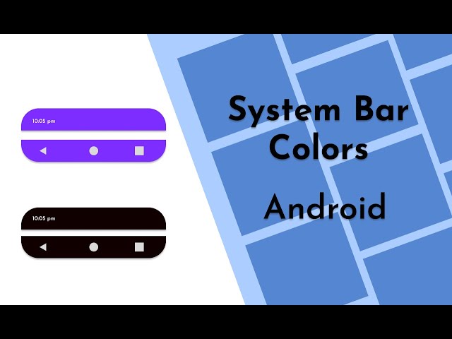 How to Change System Bar Colors in Android Studio