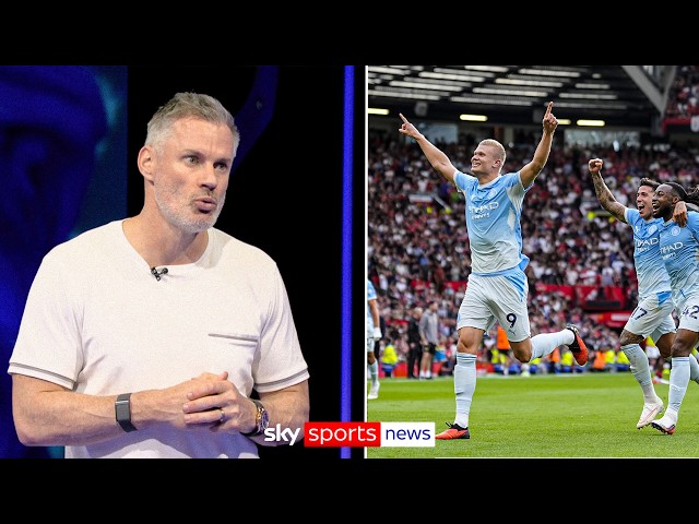 "It's a bad one for them to get wrong" Jamie Carragher on Phil Foden red card & Haaland goal