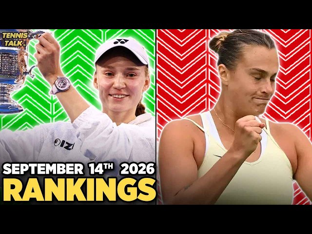 Zverev, Rybakina Win US Open 2026 | Djokovic, Sabalenka Fall | Tennis Rankings