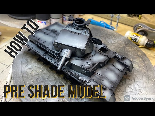 Pre shade model tank full easy tutorial #tamiya #scalemodel