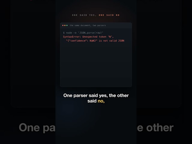 Your agent returned NaN. Python said yes