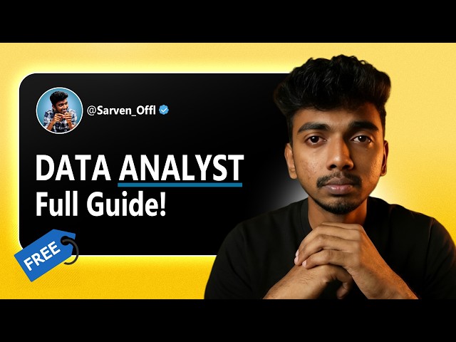 Data Analyst Full Guide 2026 (FREE) | Skills, SQL, Power BI, Portfolio & AI #dataanalyst #analytics