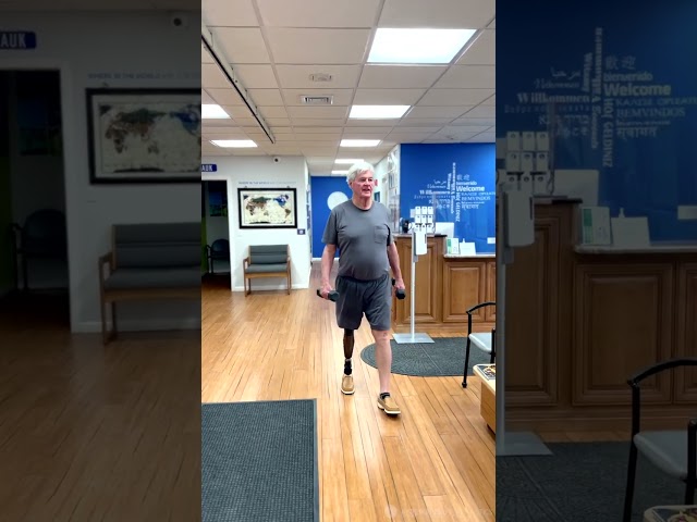 Learning how to use a PROSTHETIC leg as a NEW AMPUTEE