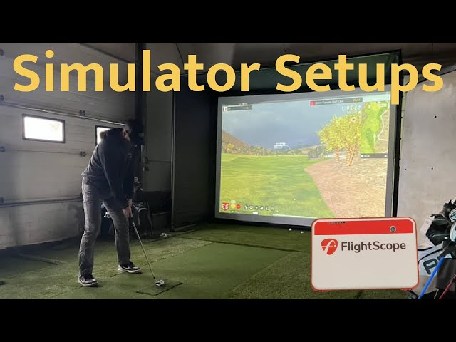Flightscope Mevo Plus Golf Simulator Setup Examples + TIPS for Putting