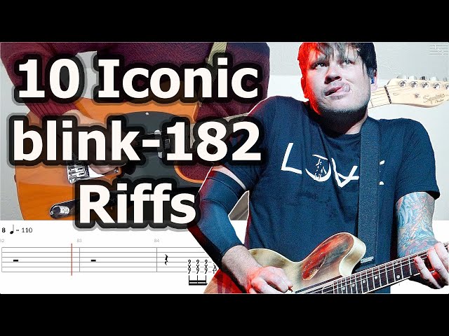 10 Iconic blink-182 Riffs | Guitar Tabs Tutorial