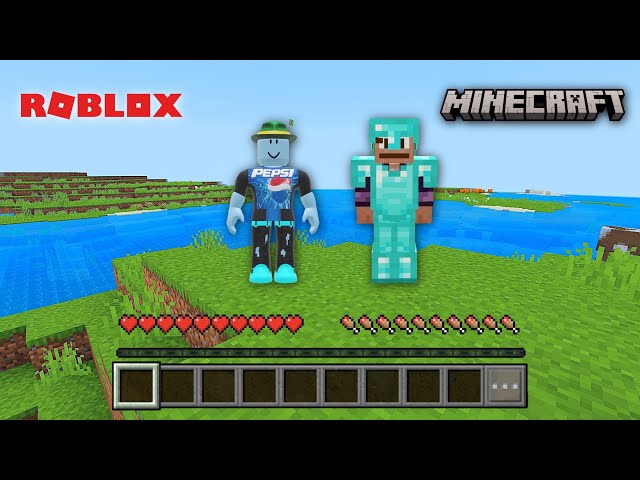 I played the Minecraft games on Roblox…