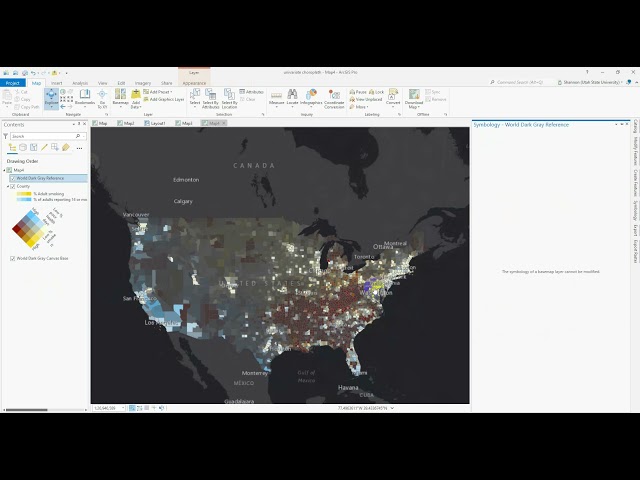 Bivariate choropleth mapping: a demonstration