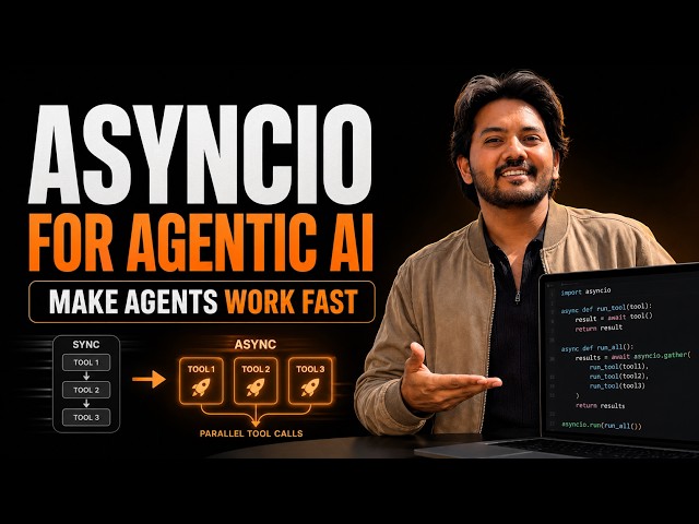 AsyncIO for AI Agents - Make your AI Agents 3x Faster