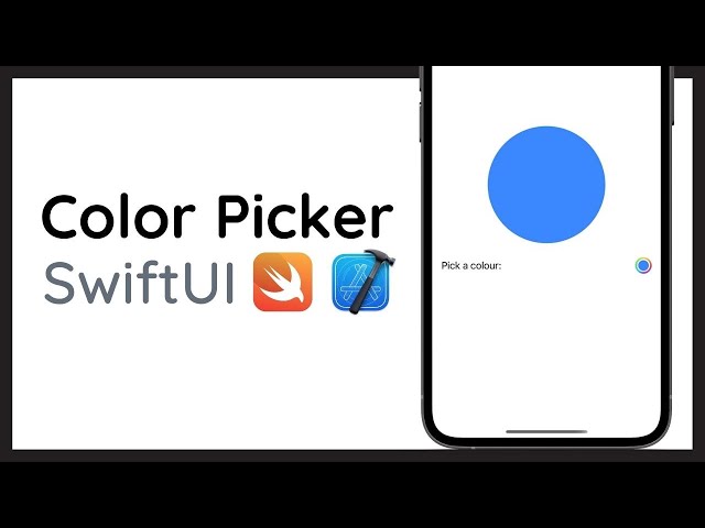 How to make a Color Picker in Xcode Tutorial (SwiftUI / iOS)