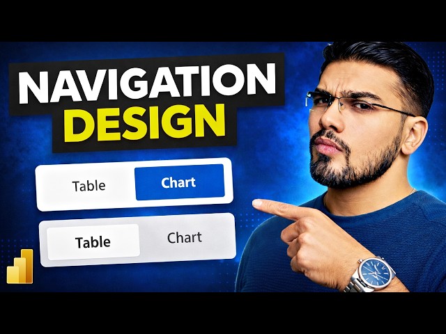 How to Design Power BI Navigation Buttons (Professional UI)