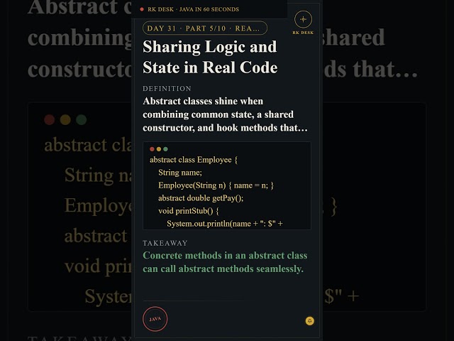 Day 31 Pt 5/10: Sharing Logic and State in Real Code #Shorts