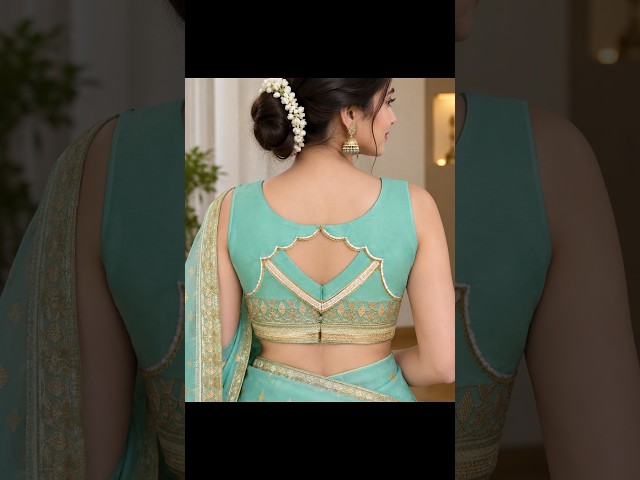 New back neck blouse design #viralshort #viral #shorts #fashion #blouse