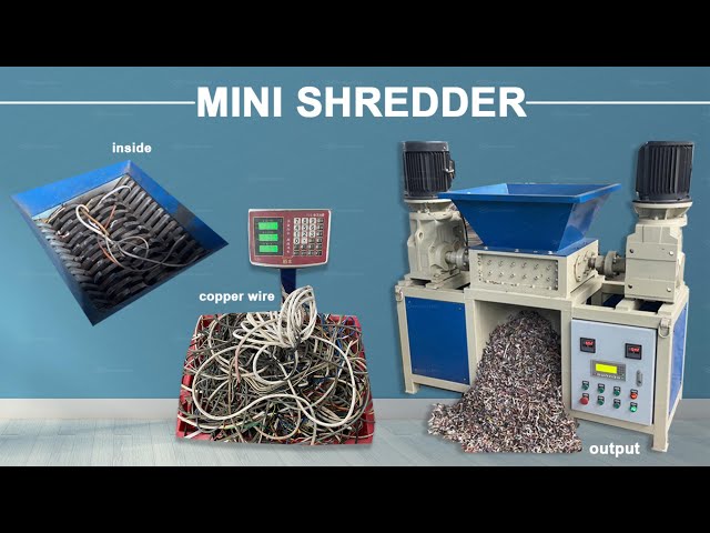 Watch This Mini Shredder Crush Scrap Wires Easily | Small Machine, Big Power