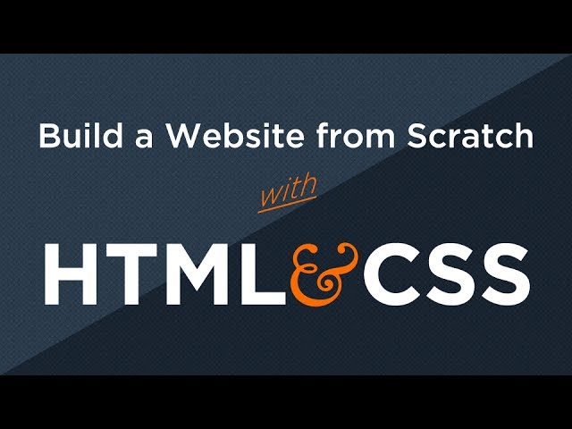 [Free Lecture] Build a Website from Scratch with HTML & CSS - Project Overview