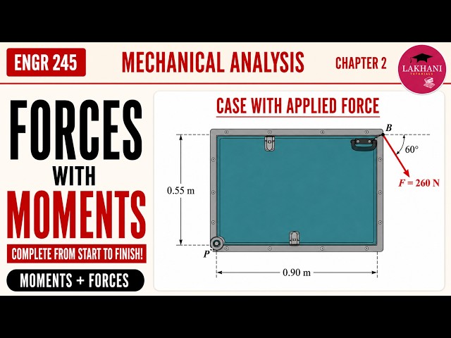 Moment of a Force About a Point | ENGR 245 Mechanical Analysis