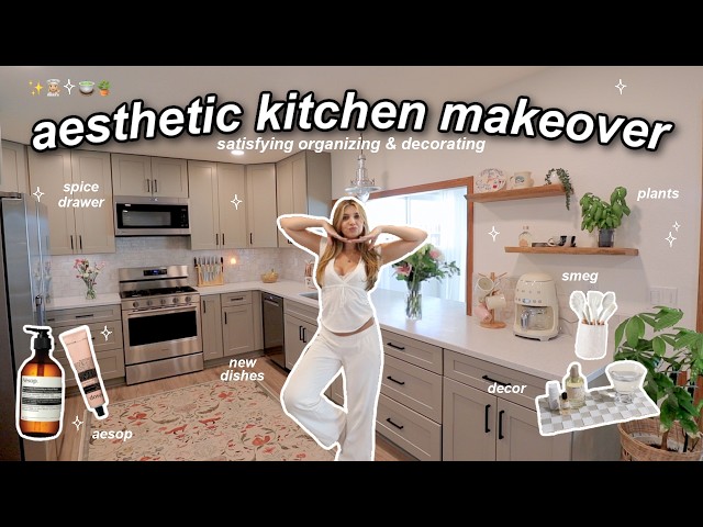 KITCHEN MAKEOVER & TOUR ☆ putting together, organizing & decorating my dream kitchen!