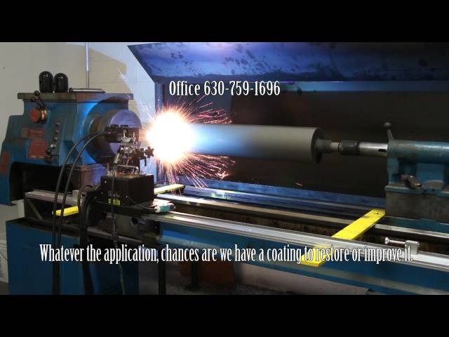 Master Metalizing- Spray stainless on a printing cylinder 2