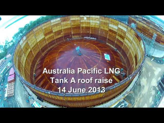 Raising the roof on LNG tank