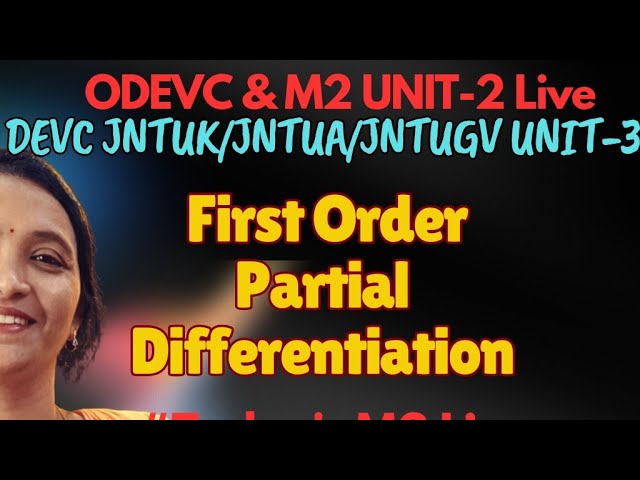 Rama Reddy Maths Academy is live #DEVCR23Live #FirstOrderPDELive #M2R23Live #M2Live #M2