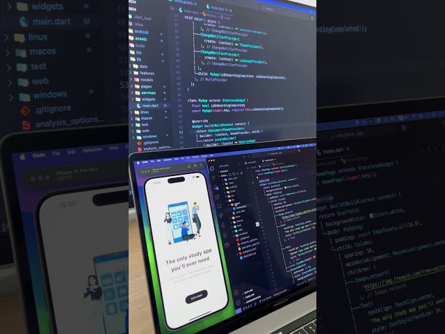 Flutter Onboarding Page UI #flutter