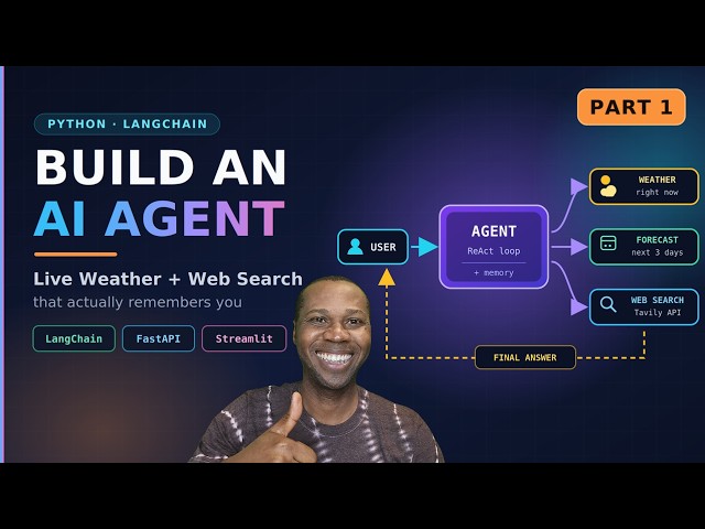 Build AI Agent with LangChain- Weather & Web Search Agent | FastAPI + Streamlit | Part 1