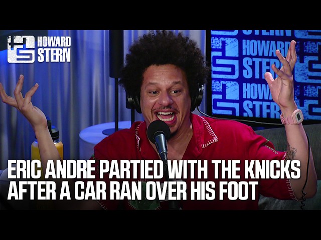 Eric Andre Partied with the Knicks After a Car Ran Over His Foot