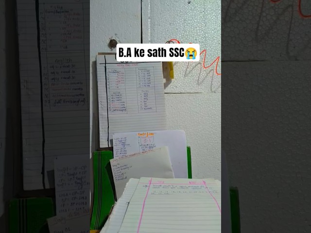 preparing for SSC with B.A 😭 #ssc #bastudents #graduation #aspirants