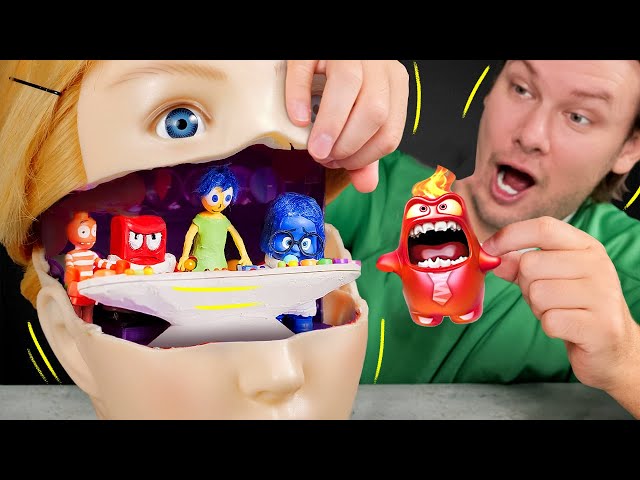The INSIDE OUT Team is in Your Head🤪 DIY Free Mini World of Emotions Inside a Head!🧠💜