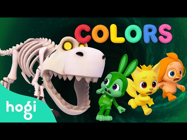 [NEW✨] Run Away! Learn Colors with Skeleton Dinosuar🦖｜Halloween | Colors for Kids｜Hogi Pinkfong
