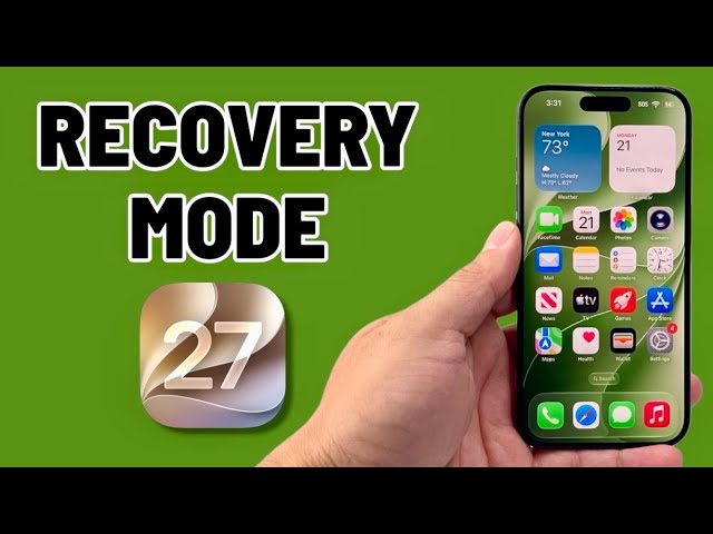 iPhone Recovery Mode iOS 27 (No Computer Needed)