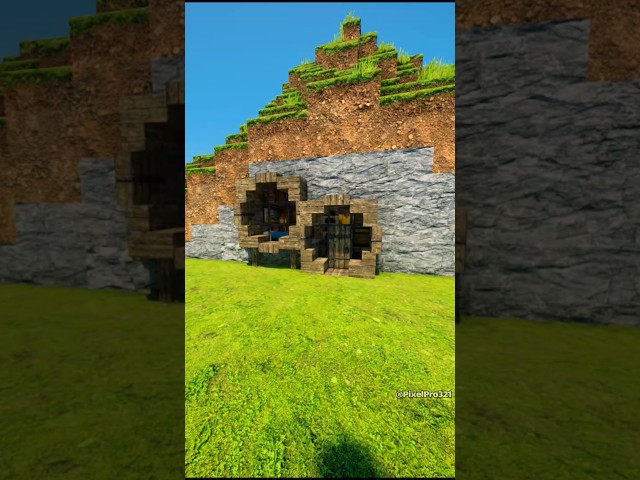 Simple Hobbit House! 🏡🌿 #Minecraft #shorts