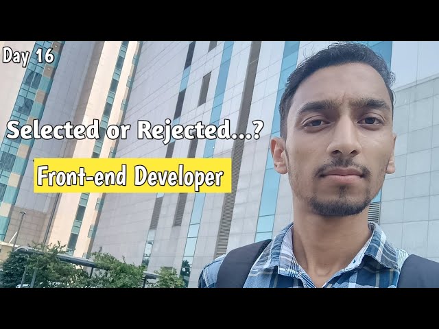 Attending a Walk-in Drive for a Web Developer Job | My Experience