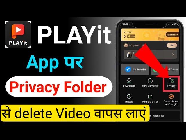 Playit app per privacy folder se delete Video Wapas Kaise Laye | Playit Delete Video recover kare ||
