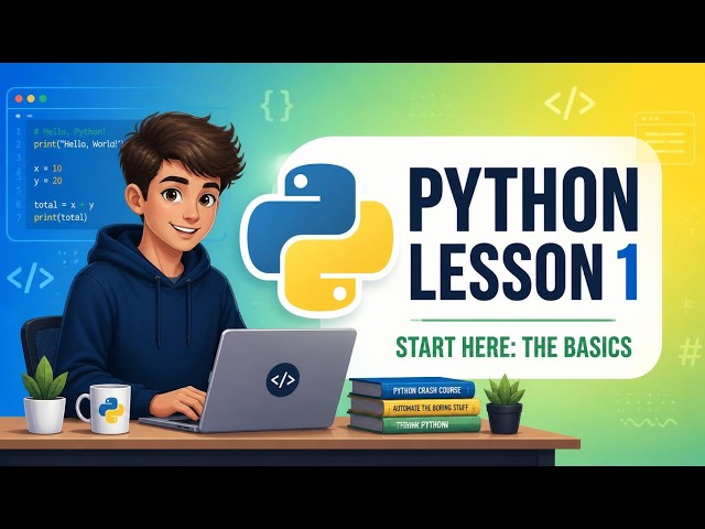 Python Tutorial for Beginners | Lesson 01 - Absolute Basics