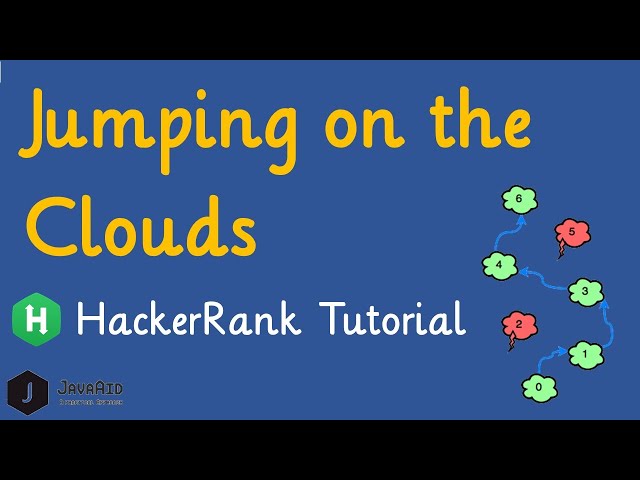 Jumping On The Clouds HackerRank Solution [One Liner Solution]