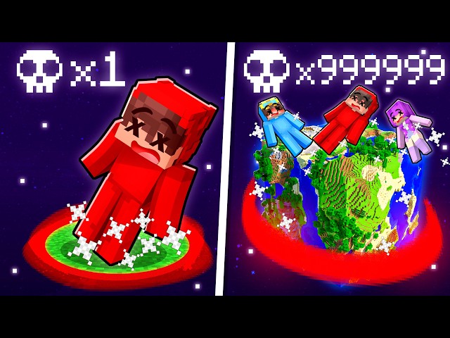 Minecraft but my Deaths = World Size