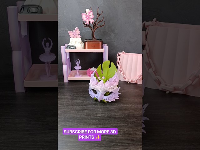 I 3D printed this stunning fantasy mask 🪽✨ #viral #shorts #shortvideo