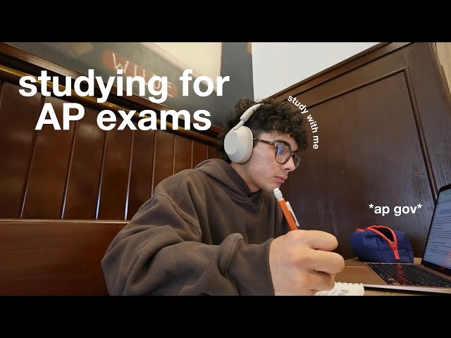 studying for ap exams 📚 | study with me, cafe hopping, motivation, + study vlog