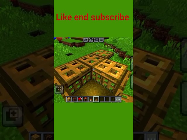 Simple & Easy Minecraft Survival House Tutorial 🪵 | Compact Trapdoor Base Build