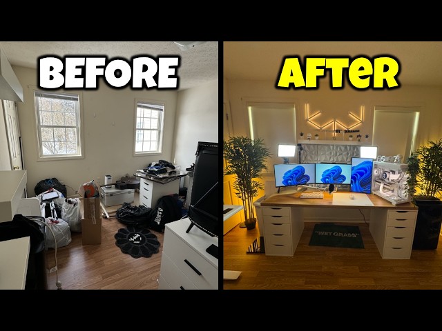 I Transformed my New Room Into My DREAM Gaming Room!