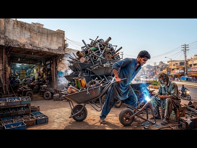 The Most Attractive Way Of Making Wheelbarrows In A Local Factory 63 years old ideas of Making