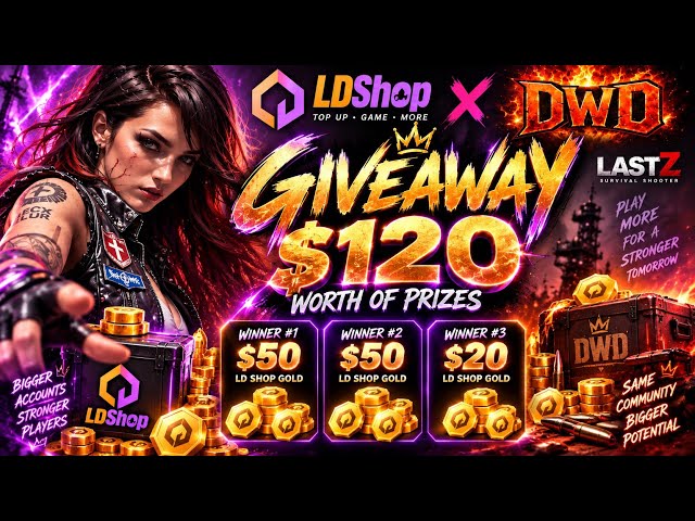 $120 GIVEAWAY! 3 Winners – $50, $50 & $20 | Last Z